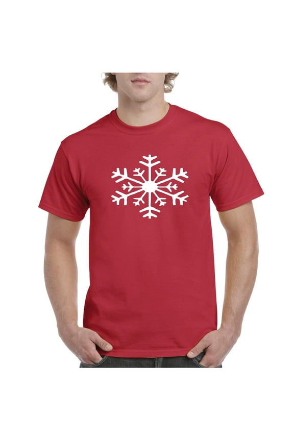 MmF - Men's T-Shirt Short Sleeve - Snowflake Christmas New Year