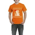 thumbnail image 1 of MmF - Men's T-Shirt Short Sleeve - XMAS DINOSAUR UGLY SWEATER, 1 of 3