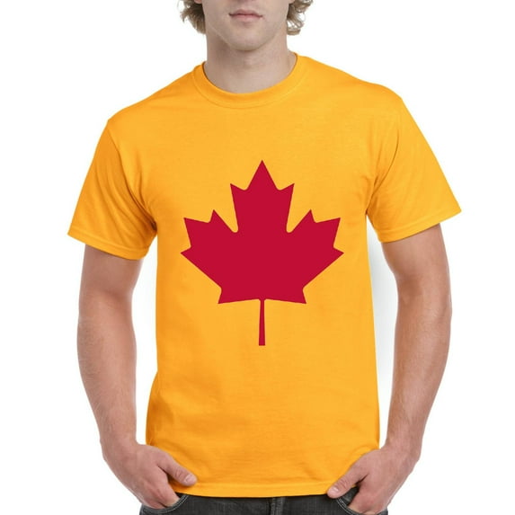 MmF - Men's T-Shirt Short Sleeve, up to Men Size 5XL - Canada Leaf