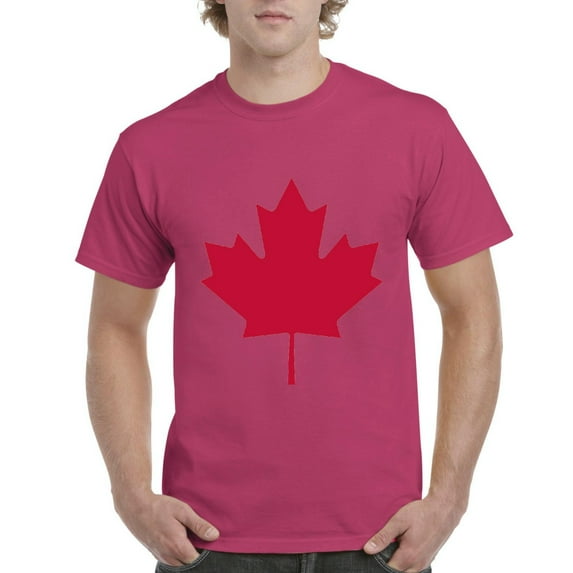 MmF - Men's T-Shirt Short Sleeve, up to Men Size 5XL - Canada Leaf