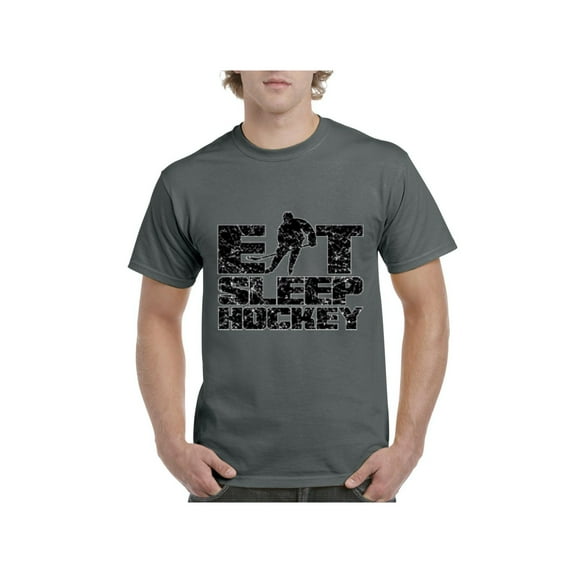 MmF - Men's T-Shirt Short Sleeve, up to Men Size 5XL - Eat Sleep Hockey