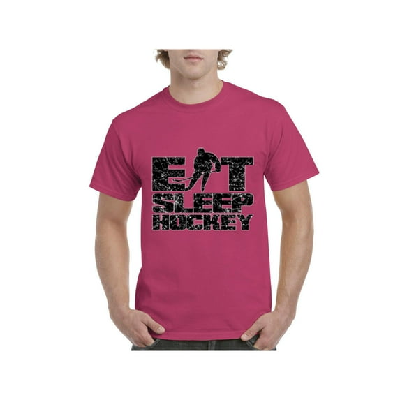 MmF - Men's T-Shirt Short Sleeve, up to Men Size 5XL - Eat Sleep Hockey