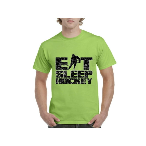 MmF - Men's T-Shirt Short Sleeve, up to Men Size 5XL - Eat Sleep Hockey