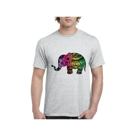 MmF - Men's T-Shirt Short Sleeve, up to Men Size 5XL - Elephant
