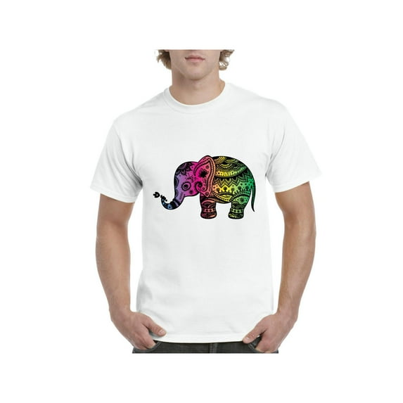 MmF - Men's T-Shirt Short Sleeve, up to Men Size 5XL - Elephant