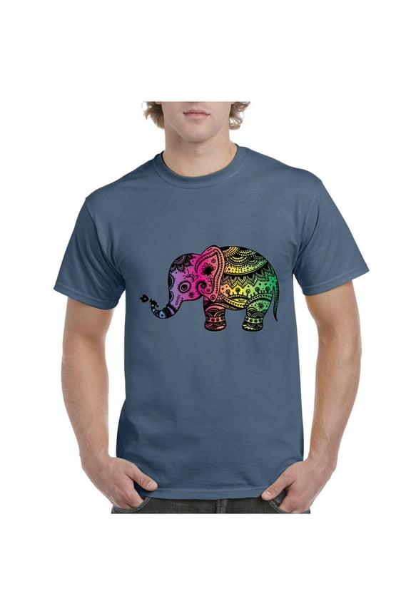 MmF - Men's T-Shirt Short Sleeve, up to Men Size 5XL - Elephant