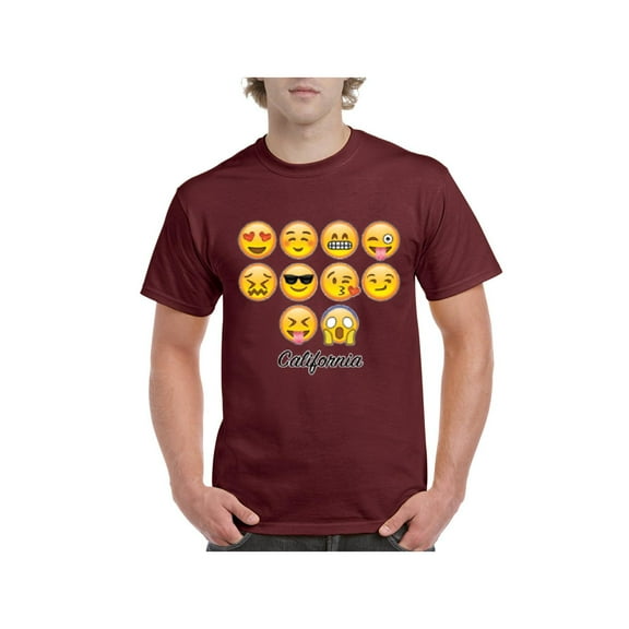 MmF - Men's T-Shirt Short Sleeve, up to Men Size 5XL - Emoji Entourage