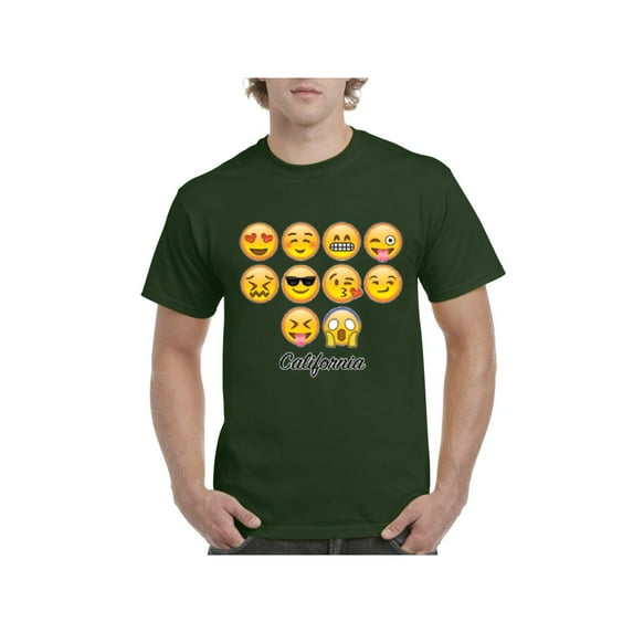 MmF - Men's T-Shirt Short Sleeve, up to Men Size 5XL - Emoji Entourage