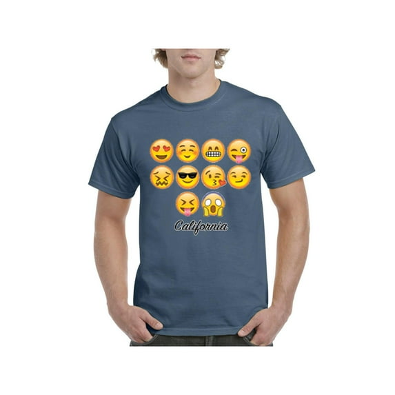 MmF - Men's T-Shirt Short Sleeve, up to Men Size 5XL - Emoji Entourage
