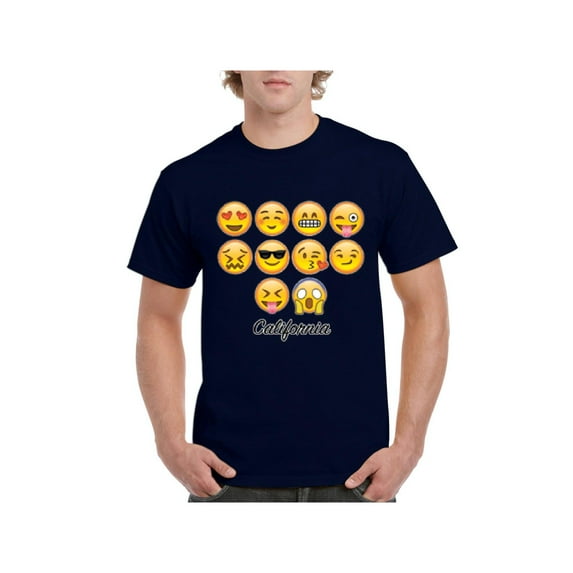 MmF - Men's T-Shirt Short Sleeve, up to Men Size 5XL - Emoji Entourage