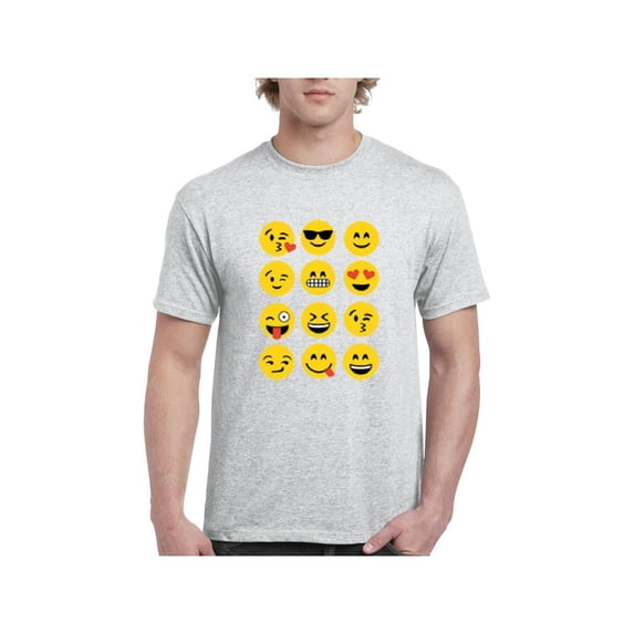 MmF - Men's T-Shirt Short Sleeve, up to Men Size 5XL - Emoji Group