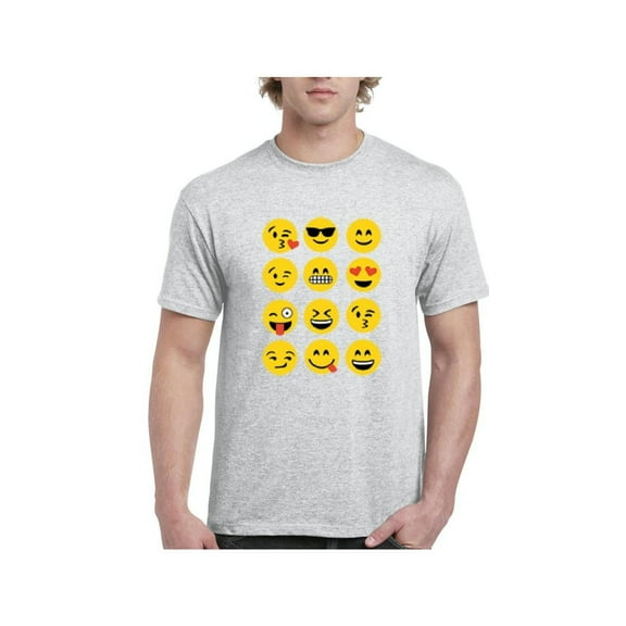 MmF - Men's T-Shirt Short Sleeve, up to Men Size 5XL - Emoji Group