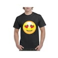 thumbnail image 1 of MmF - Men's T-Shirt Short Sleeve, up to Men Size 5XL - Emoji Heart-Shaped Eyes, 1 of 5