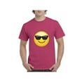 thumbnail image 1 of MmF - Men's T-Shirt Short Sleeve, up to Men Size 5XL - Emoji Smiling Face, 1 of 5
