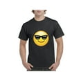 thumbnail image 1 of MmF - Men's T-Shirt Short Sleeve, up to Men Size 5XL - Emoji with Sunglasses, 1 of 5