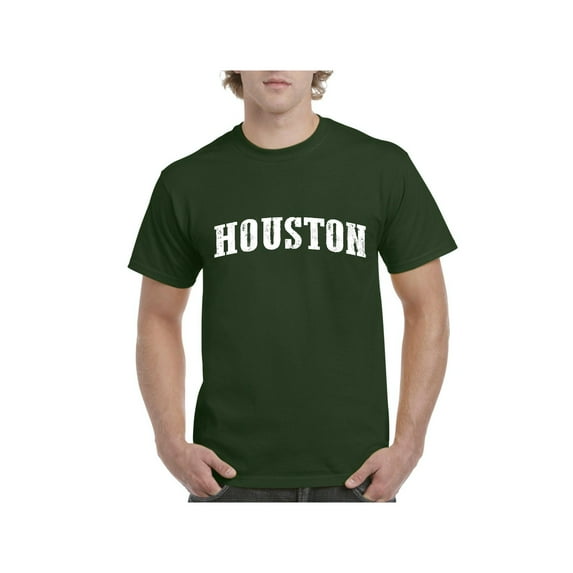 MmF - Men's T-Shirt Short Sleeve, up to Men Size 5XL - Houston