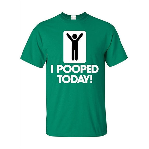 MmF - Men's T-Shirt Short Sleeve, up to Men Size 5XL - I Pooped Today