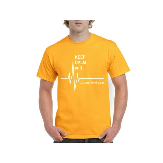 MmF - Men's T-Shirt Short Sleeve, up to Men Size 5XL - Keep Calm Ok Not That Calm