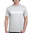 thumbnail image 1 of MmF - Men's T-Shirt Short Sleeve, up to Men Size 5XL - Mustangs, 1 of 5