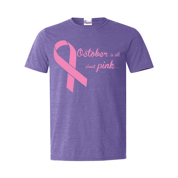 MmF - Men's T-Shirt Short Sleeve, up to Men Size 5XL - October All About Cancer