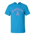 thumbnail image 1 of MmF - Men's T-Shirt Short Sleeve, up to Men Size 5XL - Survive Pink Ribbon, 1 of 5
