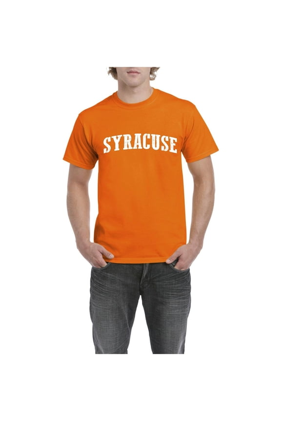 MmF - Men's T-Shirt Short Sleeve, up to Men Size 5XL - Syracuse New York