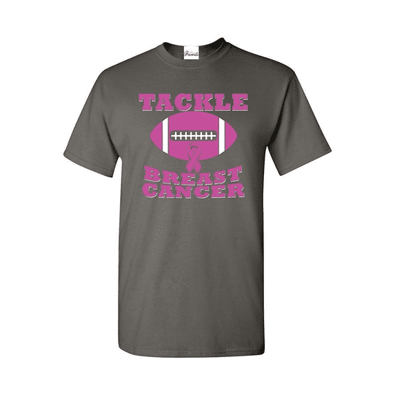 MmF - Men's T-Shirt Short Sleeve, up to Men Size 5XL - Tackle Breast Cancer