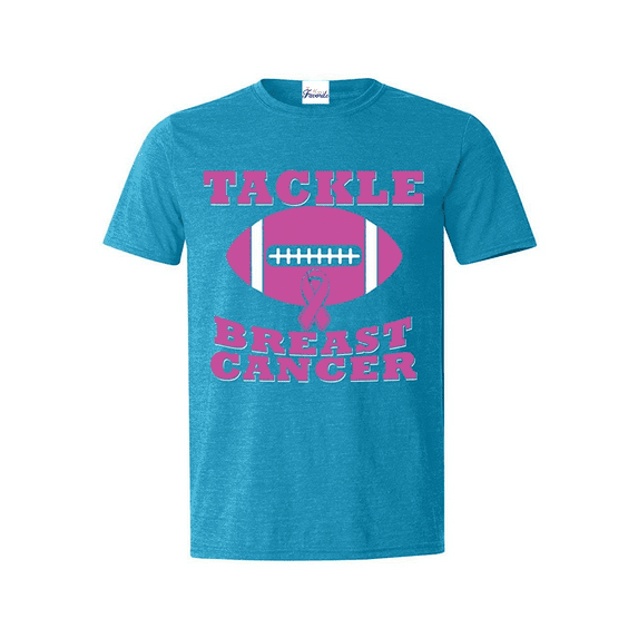 MmF - Men's T-Shirt Short Sleeve, up to Men Size 5XL - Tackle Breast Cancer