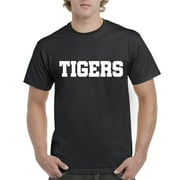 MmF - Mens T-Shirt Short Sleeve, up to Men Size 5XL - Tigers