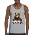 thumbnail image 1 of MmF - Men's Tank Top for Men - BEAR IN XMAS UGLY SWEATER, 1 of 5