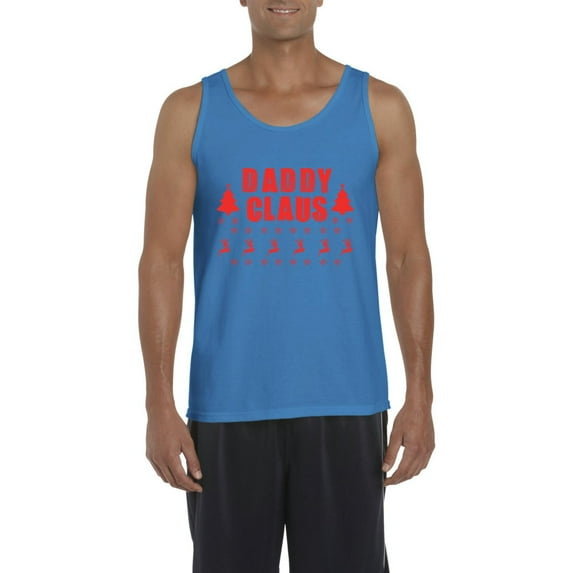 MmF - Men's Tank Top for Men - Christmas Daddy Claus in Red