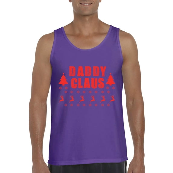 MmF - Men's Tank Top for Men - Christmas Daddy Claus in Red