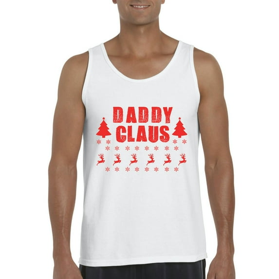 MmF - Men's Tank Top for Men - Christmas Daddy Claus in Red