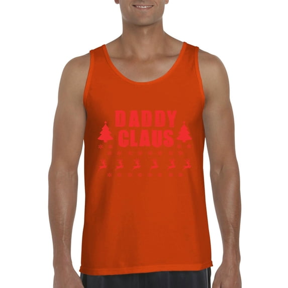 MmF - Men's Tank Top for Men - Christmas Daddy Claus in Red