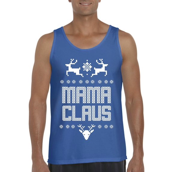 MmF - Men's Tank Top for Men - Christmas Mama Claus Deers