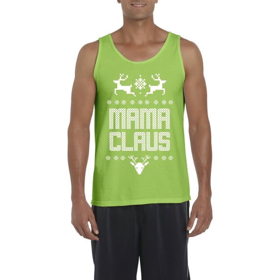 MmF - Men's Tank Top for Men - Christmas Mama Claus Deers