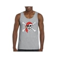 thumbnail image 1 of MmF - Men's Tank Top for Men - Halloween Jolly Roger Skull Crossbones, 1 of 5