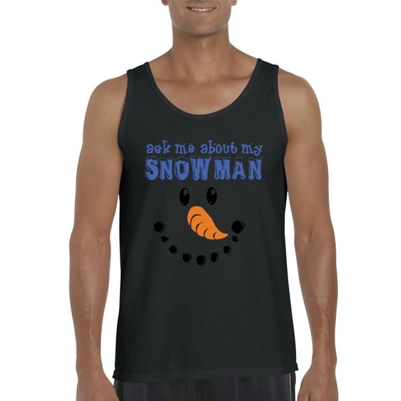 MmF - Men's Tank Top for Men - MY XMAS SNOWMAN FLIP UP