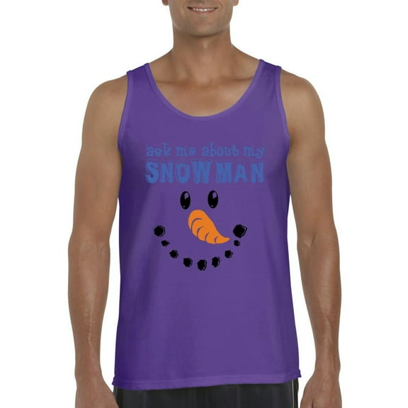MmF - Men's Tank Top for Men - MY XMAS SNOWMAN FLIP UP