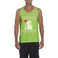 thumbnail image 1 of MmF - Men's Tank Top for Men - XMAS DINOSAUR UGLY SWEATER, 1 of 5