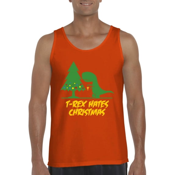 MmF - Men's Tank Top for Men - XMAS DINOSAUR