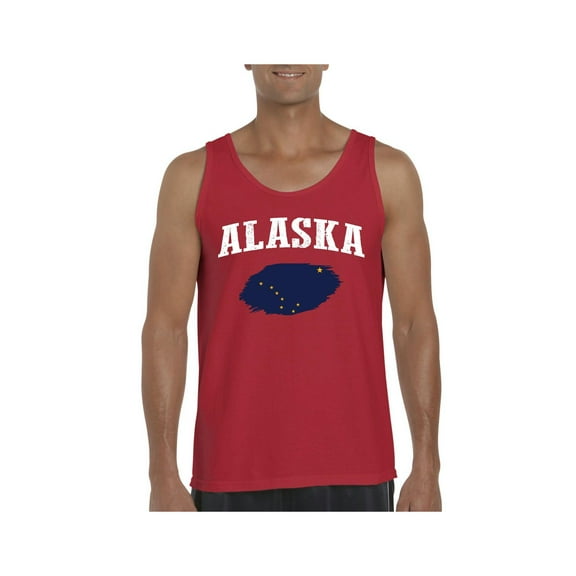 MmF - Men's Tank Top for Men, up to Men Size 3XL - Alaska Flag