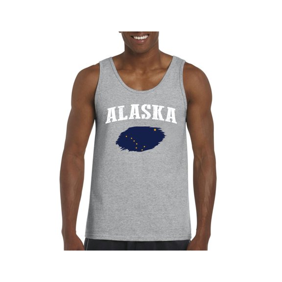 MmF - Men's Tank Top for Men, up to Men Size 3XL - Alaska Flag