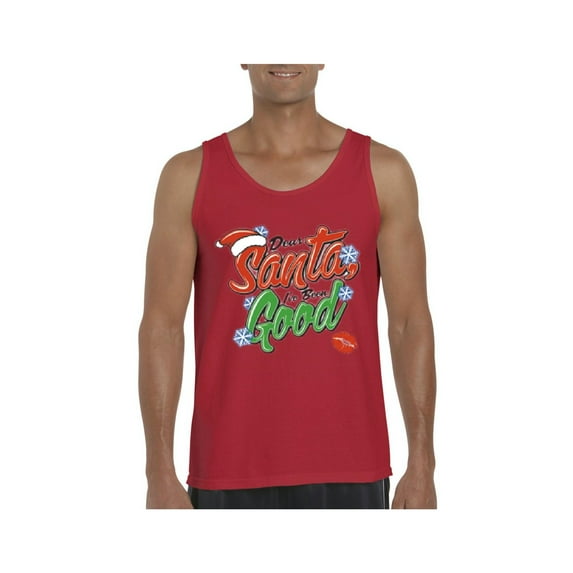 MmF - Men's Tank Top for Men, up to Men Size 3XL - Christmas Dear Santa
