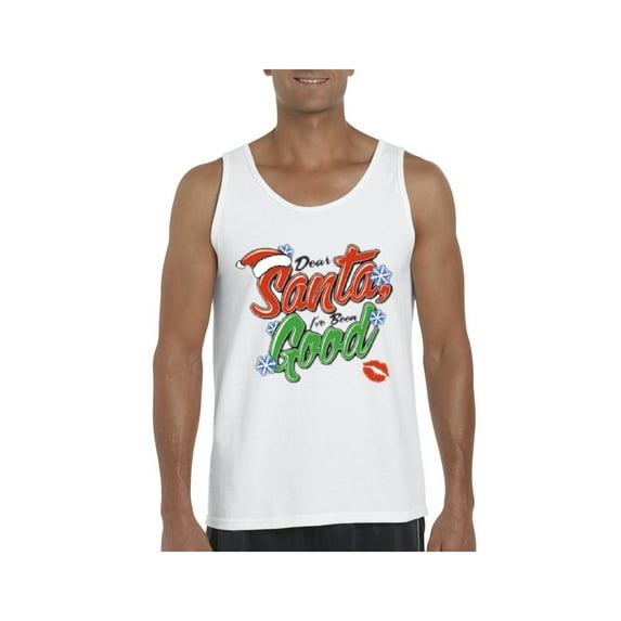 MmF - Men's Tank Top for Men, up to Men Size 3XL - Christmas Dear Santa