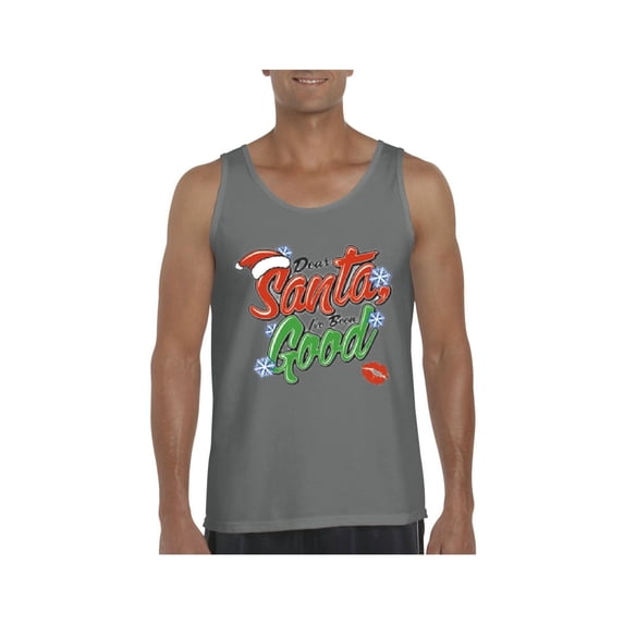 MmF - Men's Tank Top for Men, up to Men Size 3XL - Christmas Dear Santa