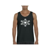 MmF - Men's Tank Top for Men, up to Men Size 3XL - Christmas Snowflake