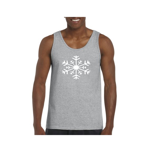 MmF - Men's Tank Top for Men, up to Men Size 3XL - Christmas Snowflake