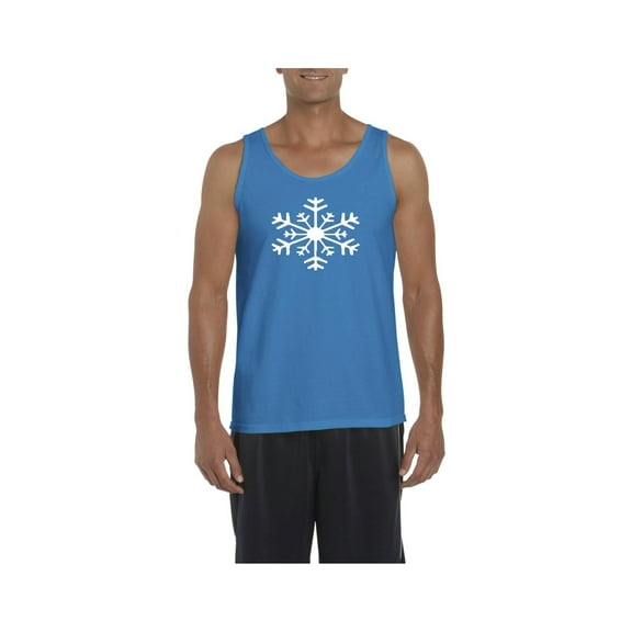 MmF - Men's Tank Top for Men, up to Men Size 3XL - Christmas Snowflake