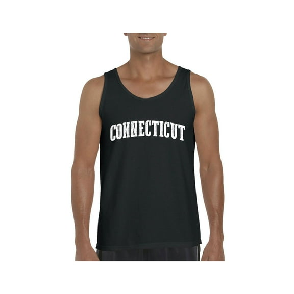 MmF - Men's Tank Top for Men, up to Men Size 3XL - Connecticut